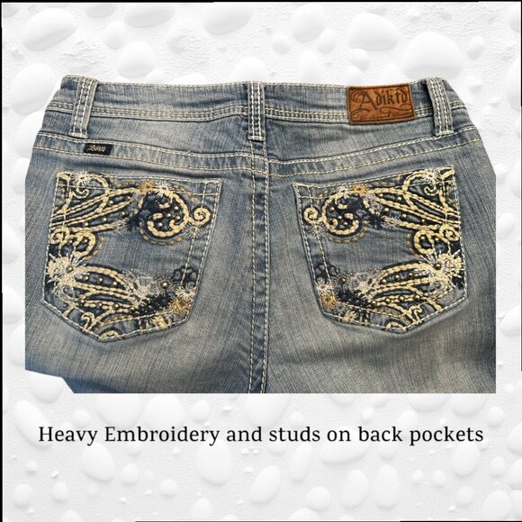 👖 Adiktd Trademark Denim Ladies Light Denim Jeans - Size 8, Waist 30 👖 - Picture 3 of 7